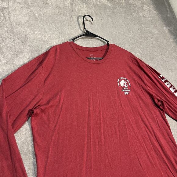 Zero Foxtrot Shirt Mens 2XL XXL Red Eat Lightning Long Sleeve Military Shirt - Picture 2 of 8